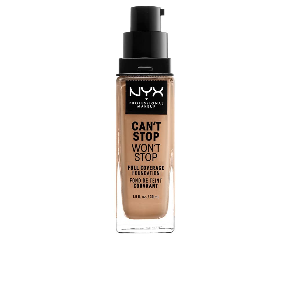 NYX PROFESSIONAL MAKEUP Can't Stop Won't Stop Foundation, 24h Full Coverage Matte Finish - Vanilla