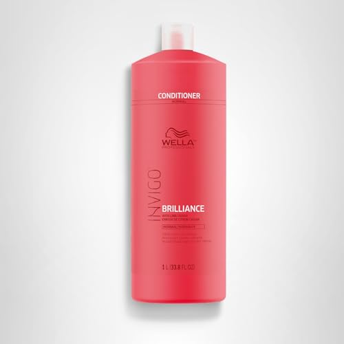 Wella Professionals Invigo Brilliance Conditioner | For Fine/Normal Colored Hair | Intense Color Protection & Maintains Vibrancy | 33.8 Fl Oz