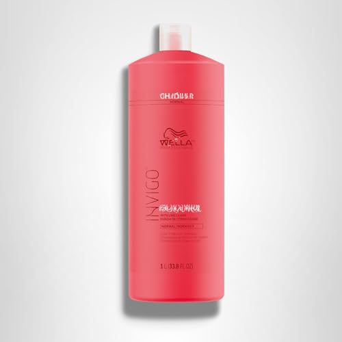Wella Professionals Invigo Brilliance Shampoo | For Fine/Normal Colored Hair | Intense Color Protection & Maintains Vibrancy | 33.8 Fl Oz | 1 L