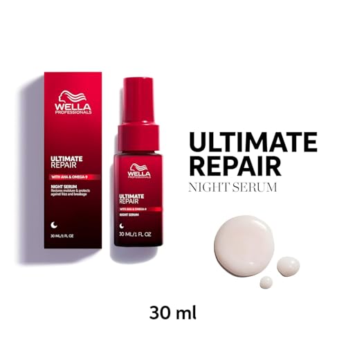 Wella Professionals ULTIMATE REPAIR Shampoo, Conditioner, Miracle Hair Rescue, & Night Hair Serum | Travel Size Bundle