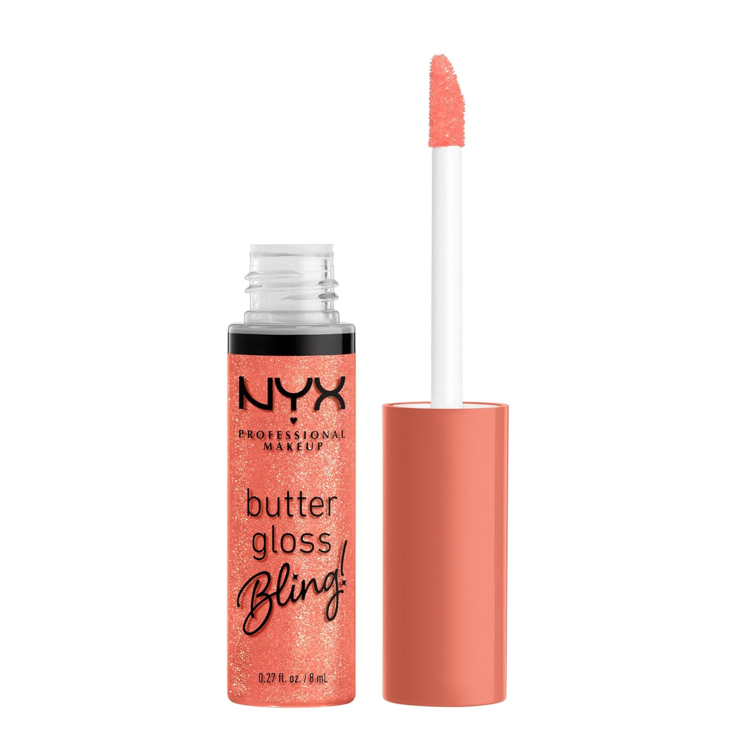 NYX PROFESSIONAL MAKEUP Butter Gloss Bling Lip Gloss, Non Sticky and Shiny Vegan Lip Makeup