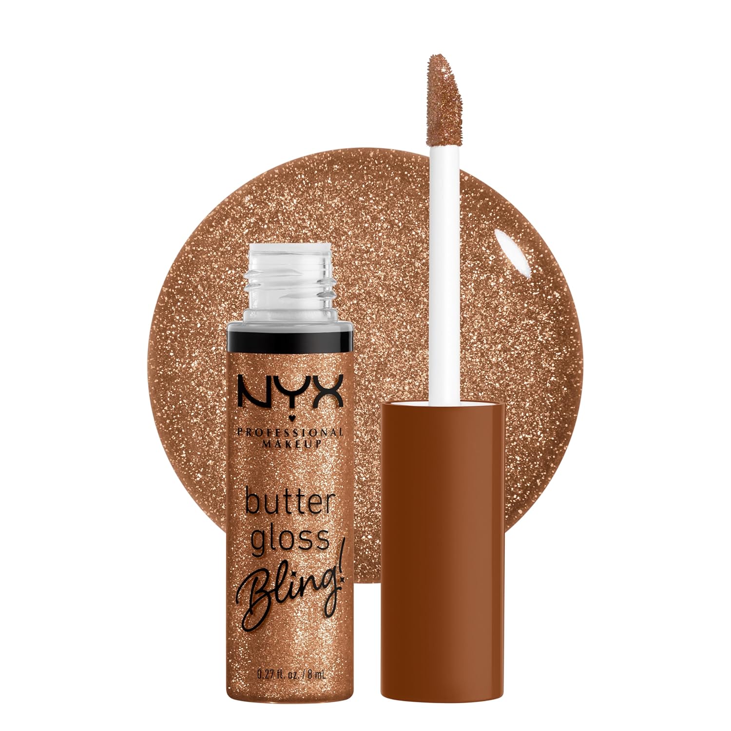 NYX PROFESSIONAL MAKEUP Butter Gloss Bling Lip Gloss, Non Sticky and Shiny Vegan Lip Makeup