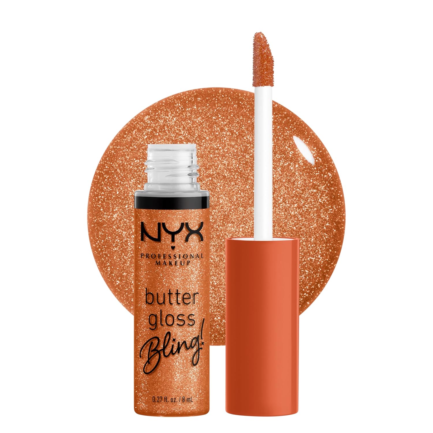 NYX PROFESSIONAL MAKEUP Butter Gloss Bling Lip Gloss, Non Sticky and Shiny Vegan Lip Makeup