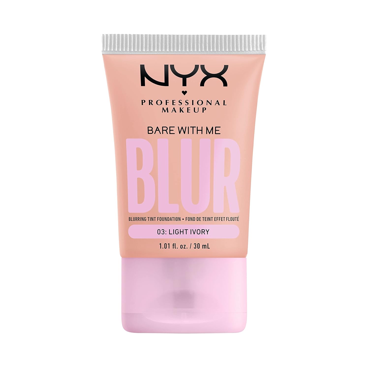NYX PROFESSIONAL MAKEUP Bare With Me Blur Skin Tint Foundation Make Up with Matcha, Glycerin & Niacinamide