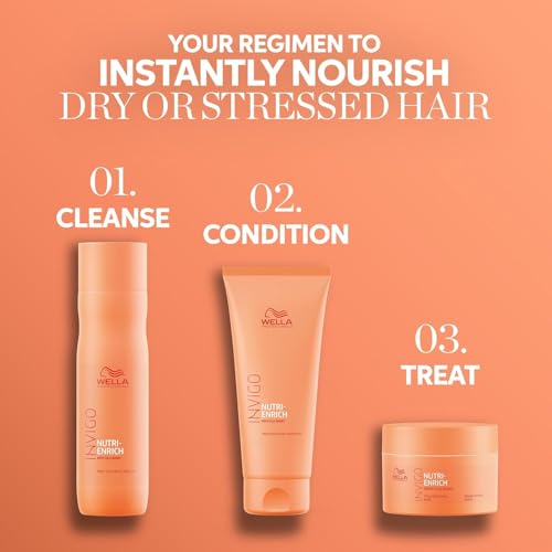Wella Professionals Invigo Nutri-Enrich Shampoo & Conditioner Set, Deep Moisturizing, For Dry & Damaged Hair