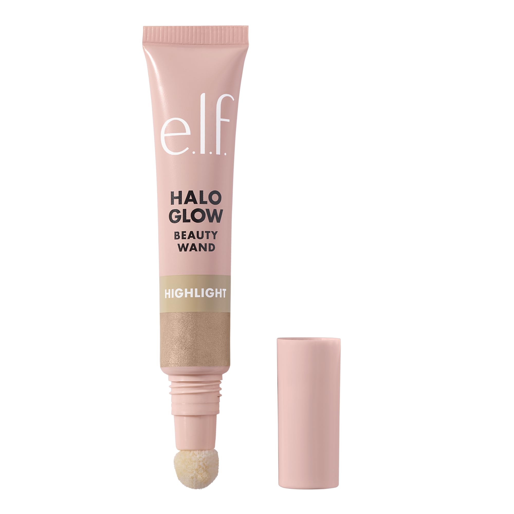 e.l.f. Halo Glow Highlight Beauty Wand, Liquid Highlighter Wand For Luminous, Glowing Skin, Buildable Formula