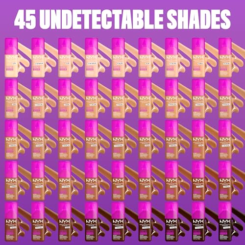 NYX PROFESSIONAL MAKEUP Make 'Em Wonder Liquid Foundation, 24HR Foundation Makeup With A Soft Matte Finish, Buildable Full Coverage