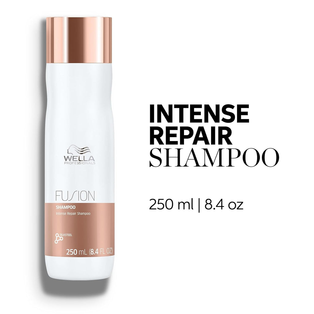 Wella Professionals Fusion Intense Repair Shampoo & Conditioner Set, Hair Repair & Anti Hair Breakage