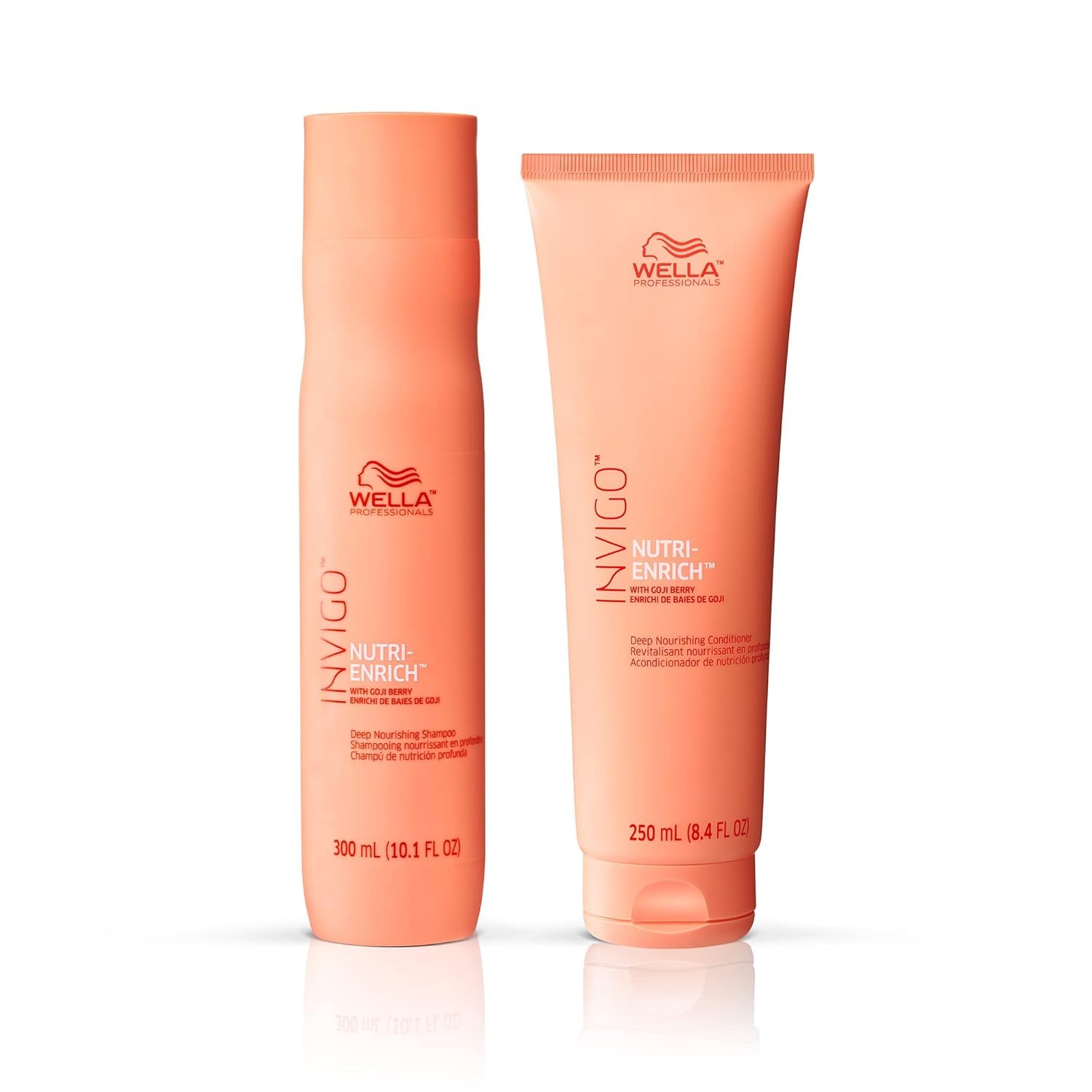 Wella Professionals Invigo Nutri-Enrich Shampoo & Conditioner Set, Deep Moisturizing, For Dry & Damaged Hair