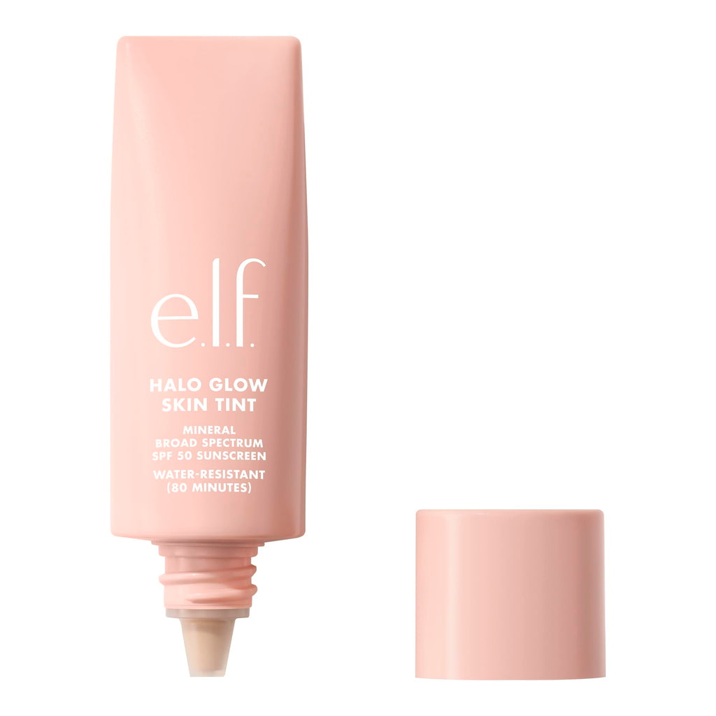 e.l.f. Halo Glow Skin Tint SPF 50, Tinted Moisturizer For Light, Buildable Coverage, Creates A Natural Glow, Vegan & Cruelty-Free