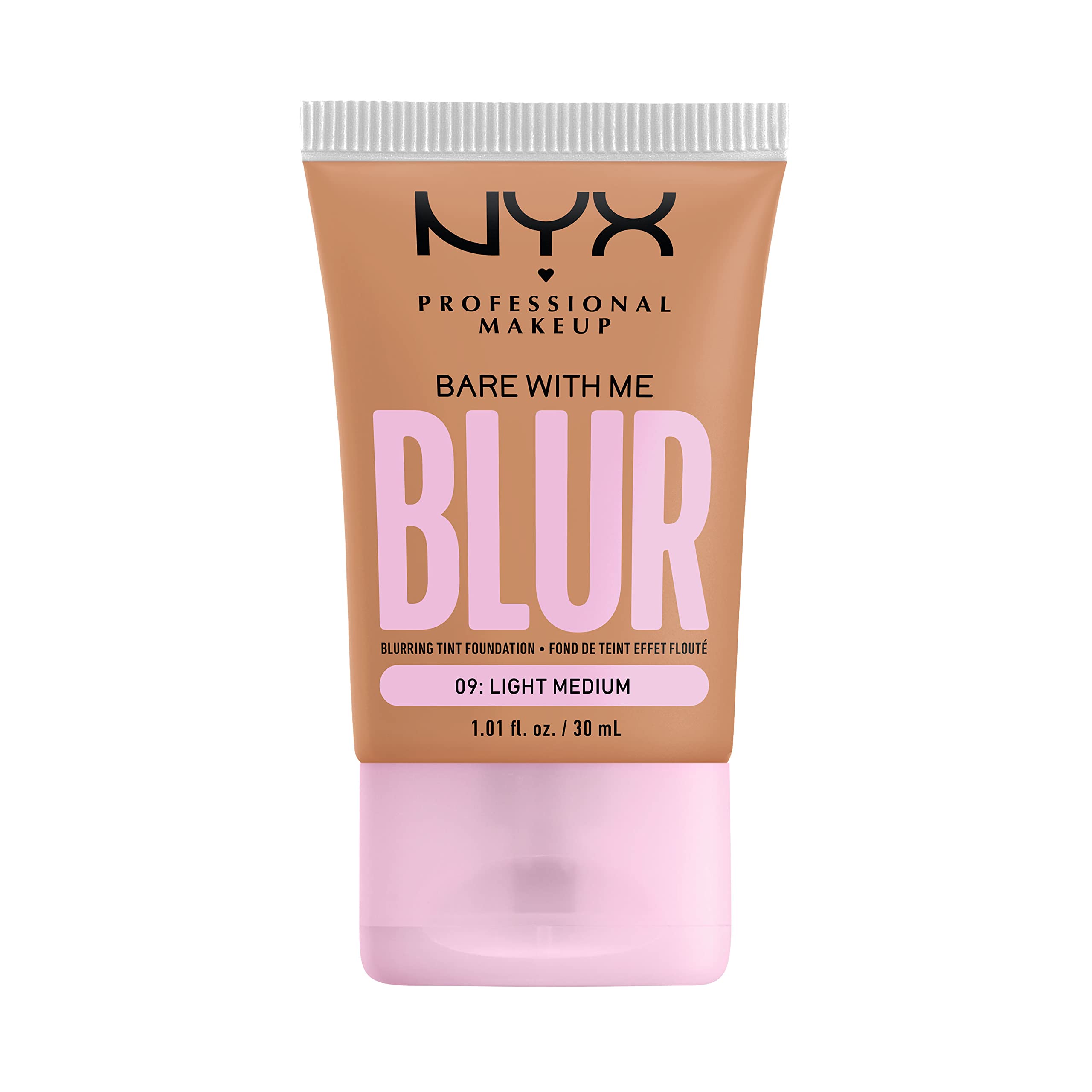 NYX PROFESSIONAL MAKEUP Bare With Me Blur Skin Tint Foundation Make Up with Matcha, Glycerin & Niacinamide