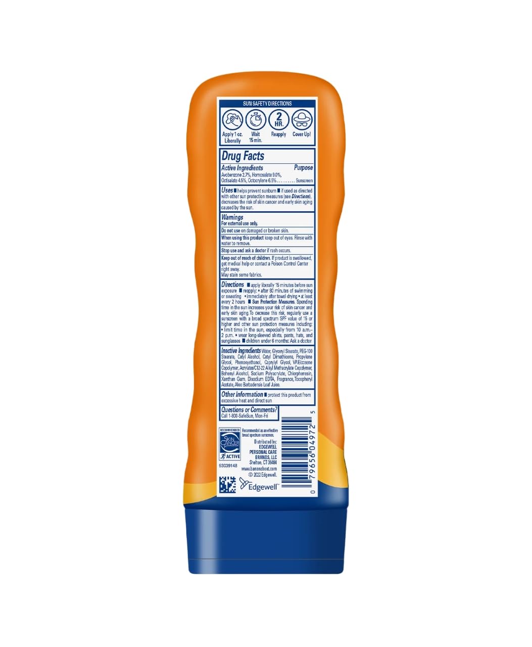 Banana Boat Sunscreen Sport Performance Broad Spectrum Sun Care Sunscreen Lotion - SPF 50, 8 Fl Oz (Pack of 1)