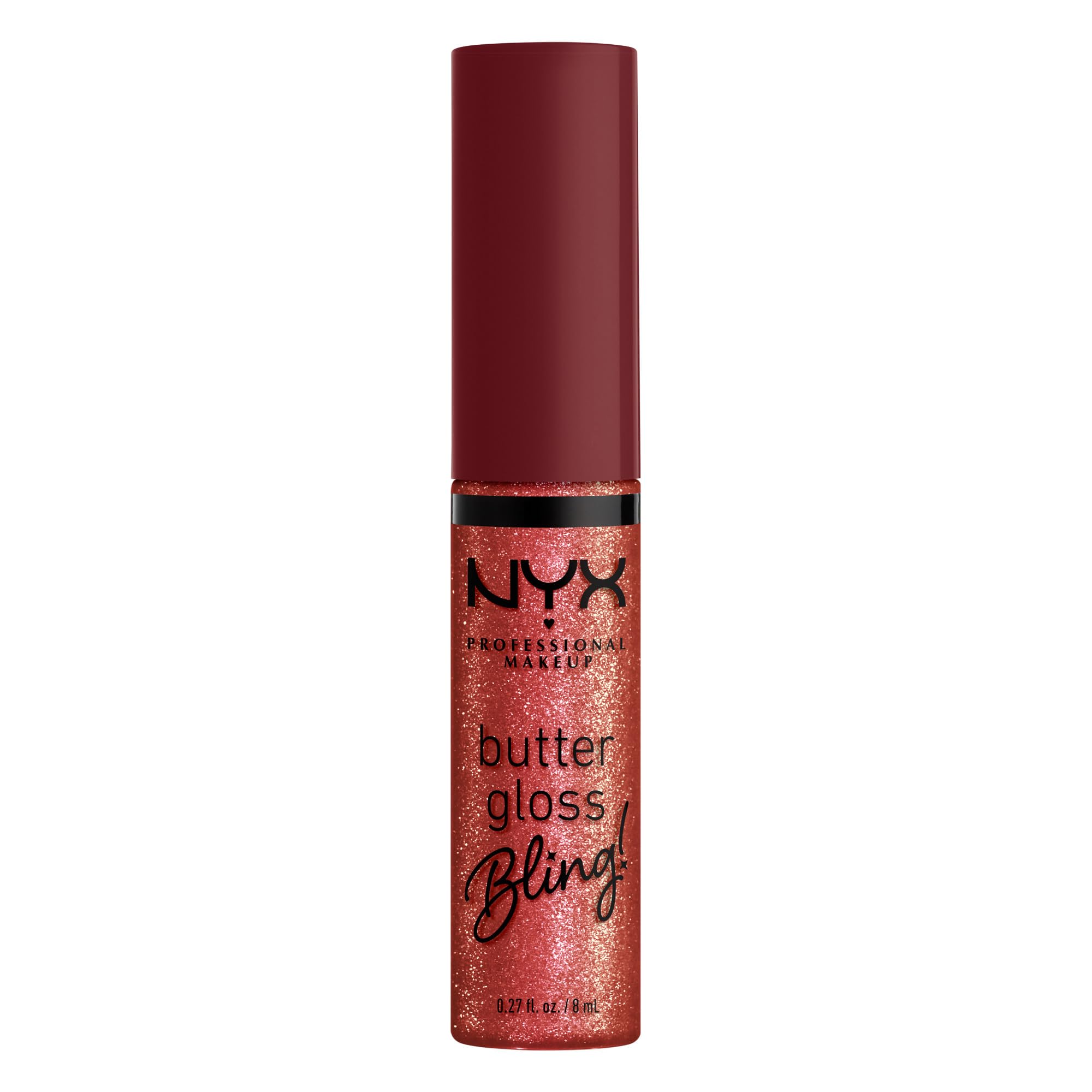 NYX PROFESSIONAL MAKEUP Butter Gloss Bling Lip Gloss, Non Sticky and Shiny Vegan Lip Makeup
