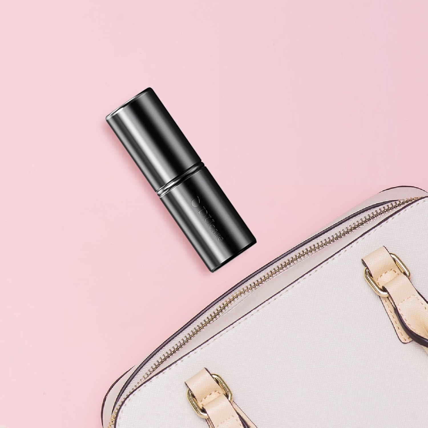 DUcare Retractable Kabuki Foundation Brush, Aluminum Handle Self Tanner Brush for Face, Flat Top Brush for Liquid Cream Powder Makeup, Travel Portable