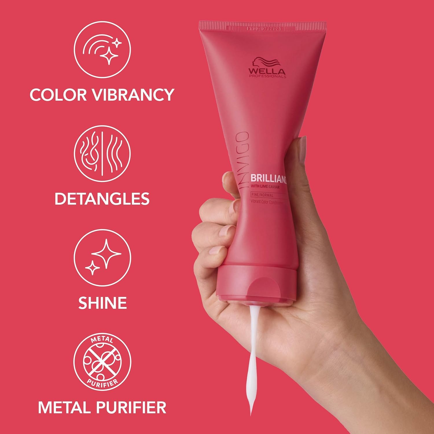 Wella Professionals Invigo Brilliance Shampoo & Conditioner Set, Color Protection & Color Vibrancy for Fine/Normal Hair, Retail Sizes