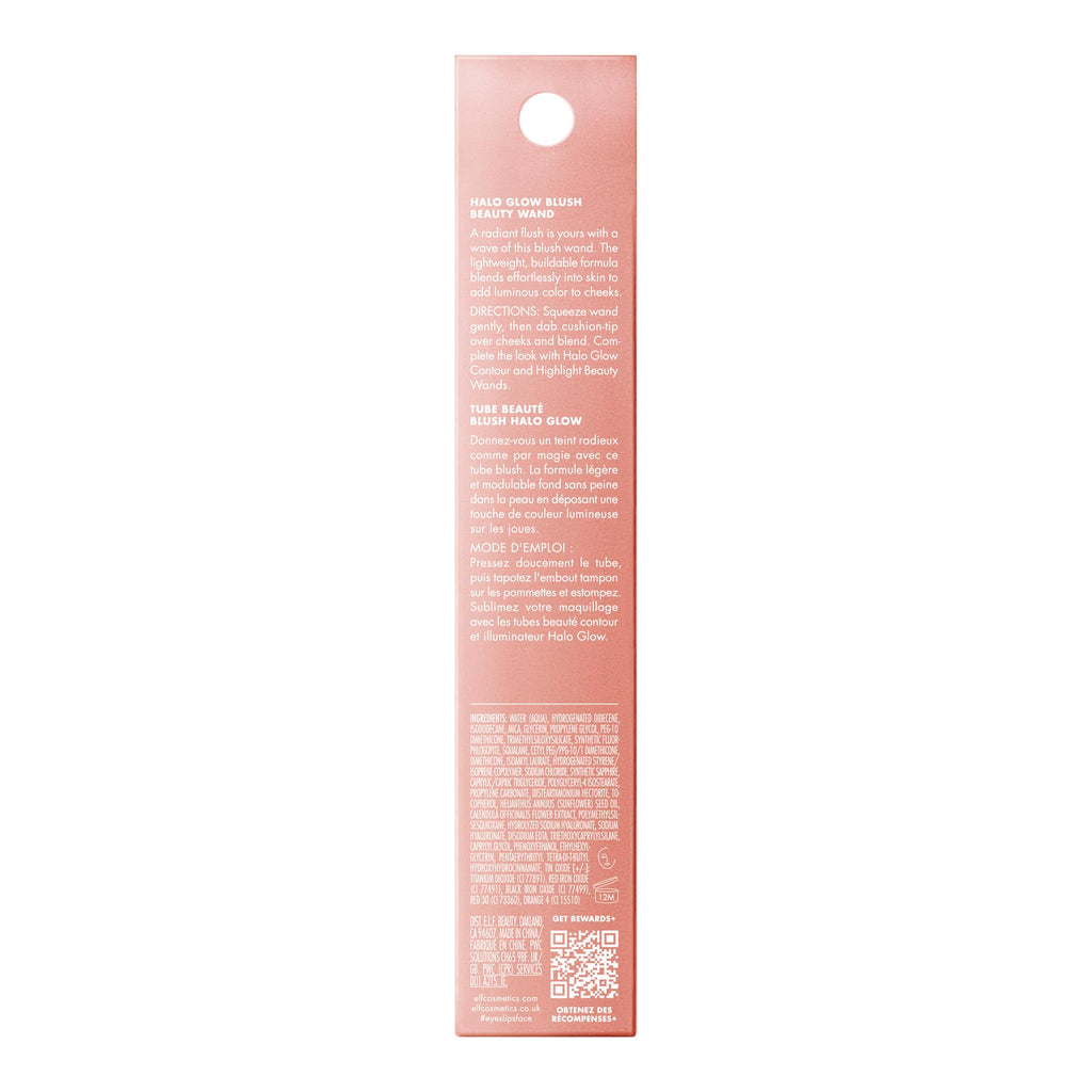 e.l.f. Halo Glow Blush Beauty Wand, Liquid Blush Wand For Radiant, Flushed Cheeks, Infused With Squalane, Vegan & Cruelty-free