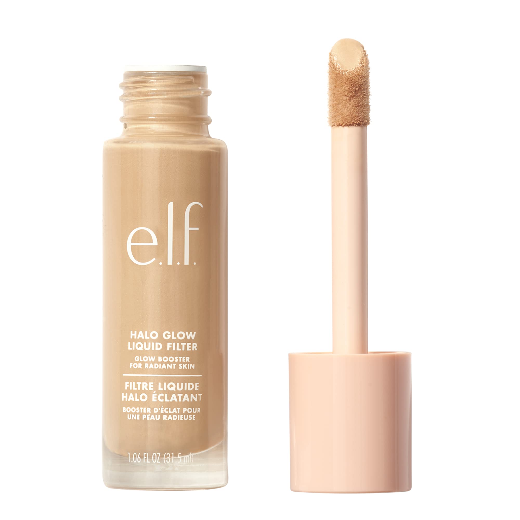 e.l.f. Halo Glow Liquid Filter, Complexion Booster For A Glowing, Soft-Focus Look, Infused With Hyaluronic Acid, Vegan & Cruelty-Free