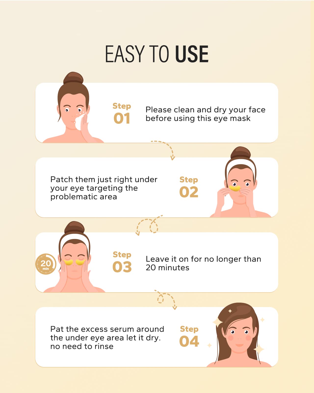 Maskiss 24k Gold Under Eye Patches (30 Pairs), Eye Mask, Collagen Skin Care Products, Eye Patches for Puffy Eyes, Eye Masks for Dark Circles and Puffiness.