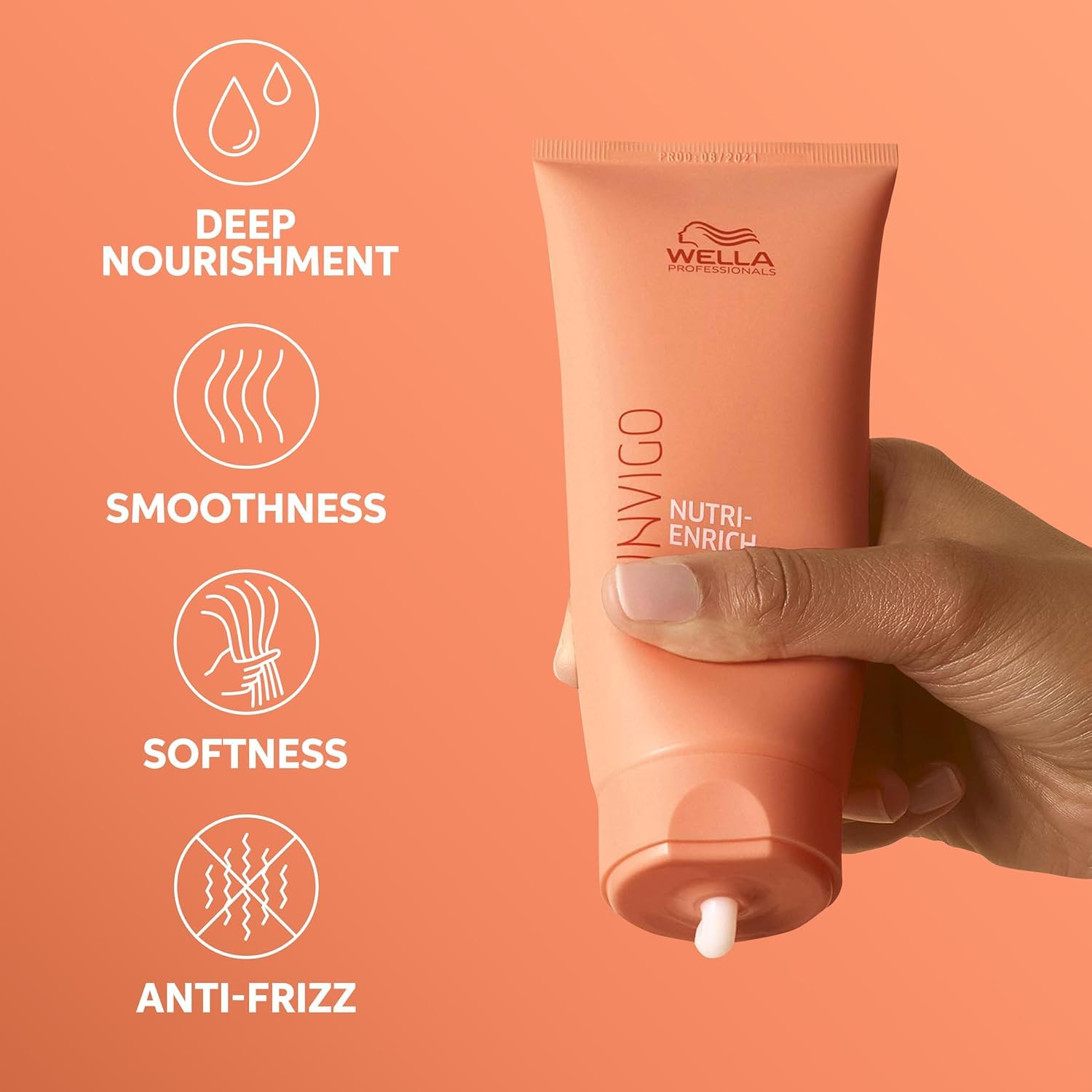 Wella Professionals Invigo Nutri-Enrich Shampoo & Conditioner Set, Deep Moisturizing, For Dry & Damaged Hair