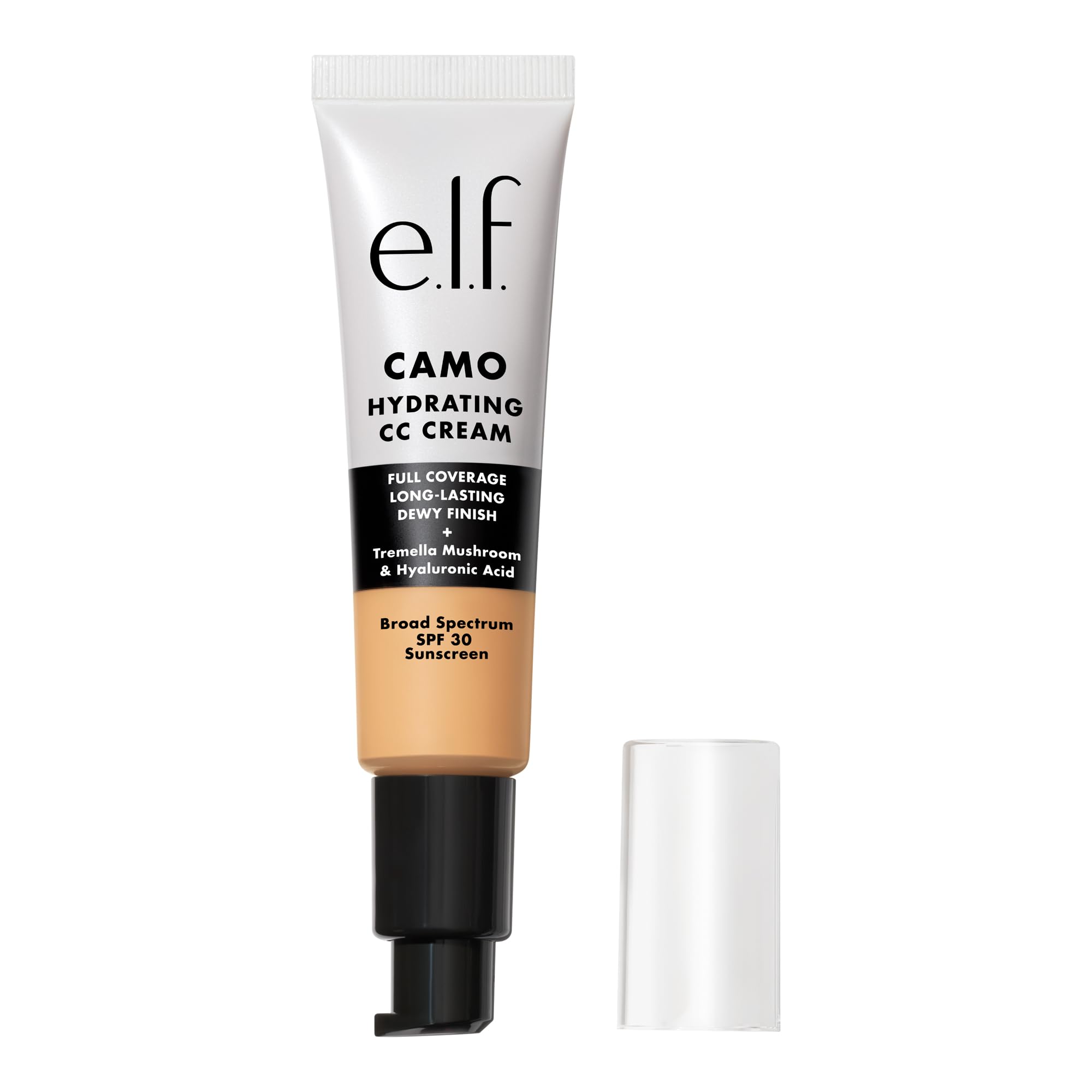 e.l.f. Hydrating Camo CC Cream, SPF 30, Color Correcting Full Coverage Foundation For A Dewy Finish, Vegan & Cruelty-Free