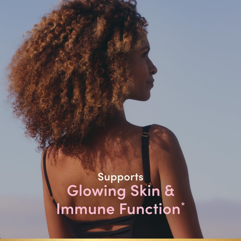 Nature's Bounty Vitamin C and Hyaluronic Acid Supplement, Supports Glowing Skin, Immune Function & Collagen Production, 120 Capsules - 60 Day Supply, Optimal Solutions Supplements for Skin Health