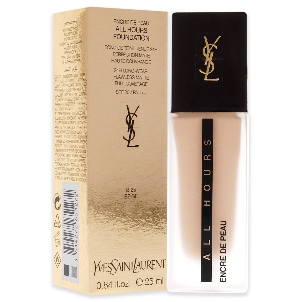 Yves Saint Laurent All Hours Foundation SPF 20 - B25 Beige Women Foundation 0.84 oz