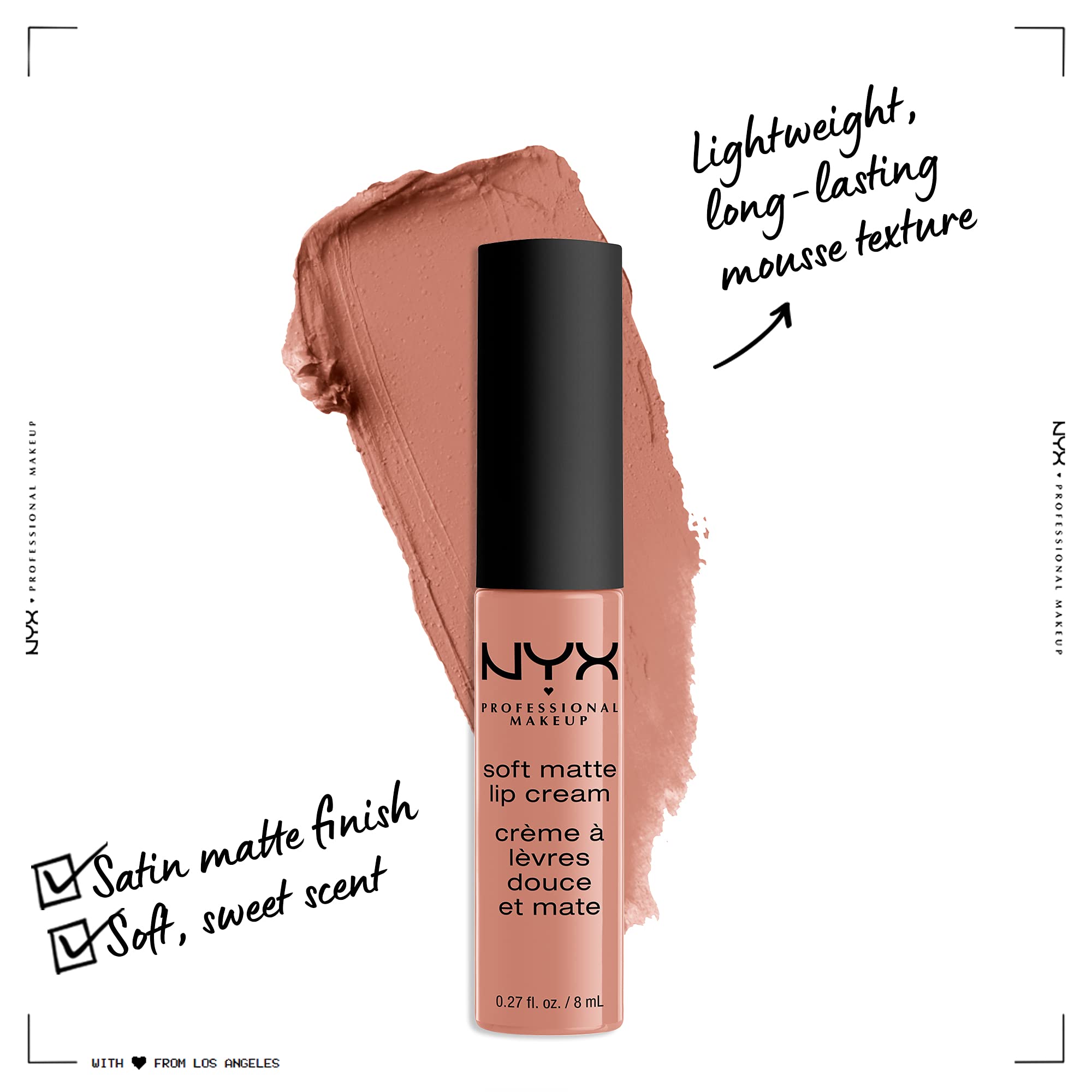 NYX PROFESSIONAL MAKEUP Soft Matte Lip Cream, Lightweight Liquid Lipstick