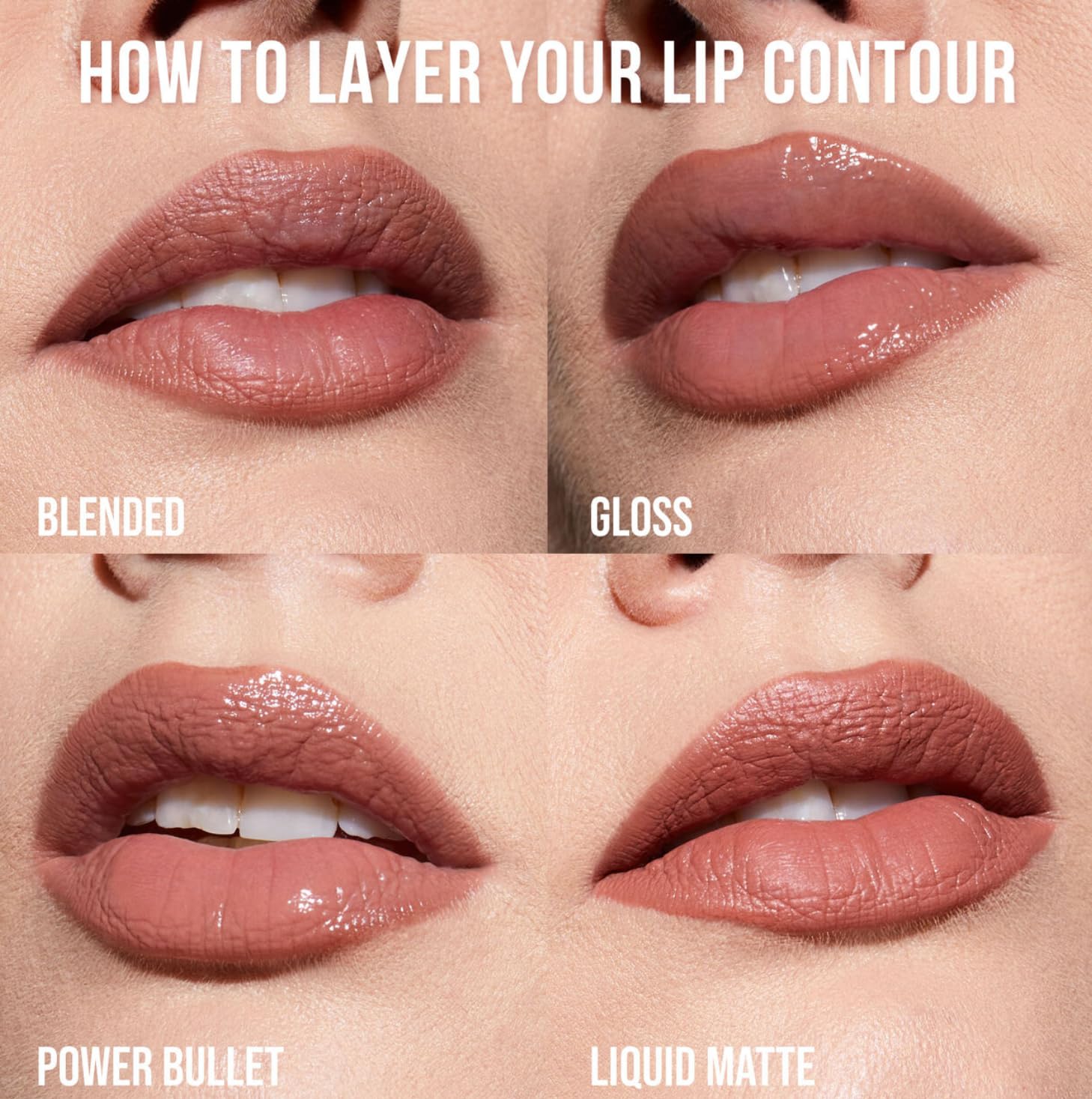Huda Lip Contour Duo Blushed Pinks - 2 Mini Lip Pencils in Muted Pink and Pinky Brown