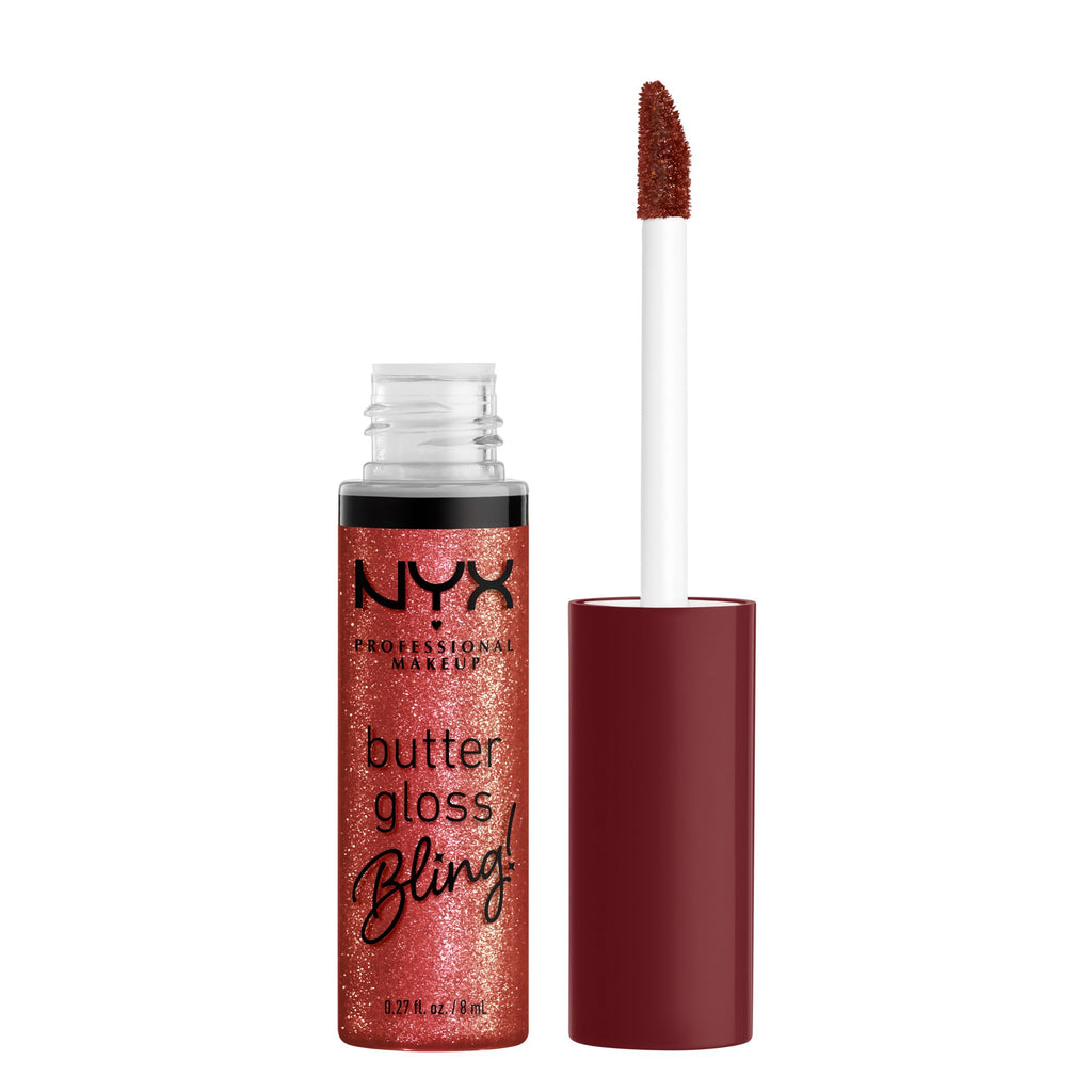 NYX PROFESSIONAL MAKEUP Butter Gloss Bling Lip Gloss, Non Sticky and Shiny Vegan Lip Makeup