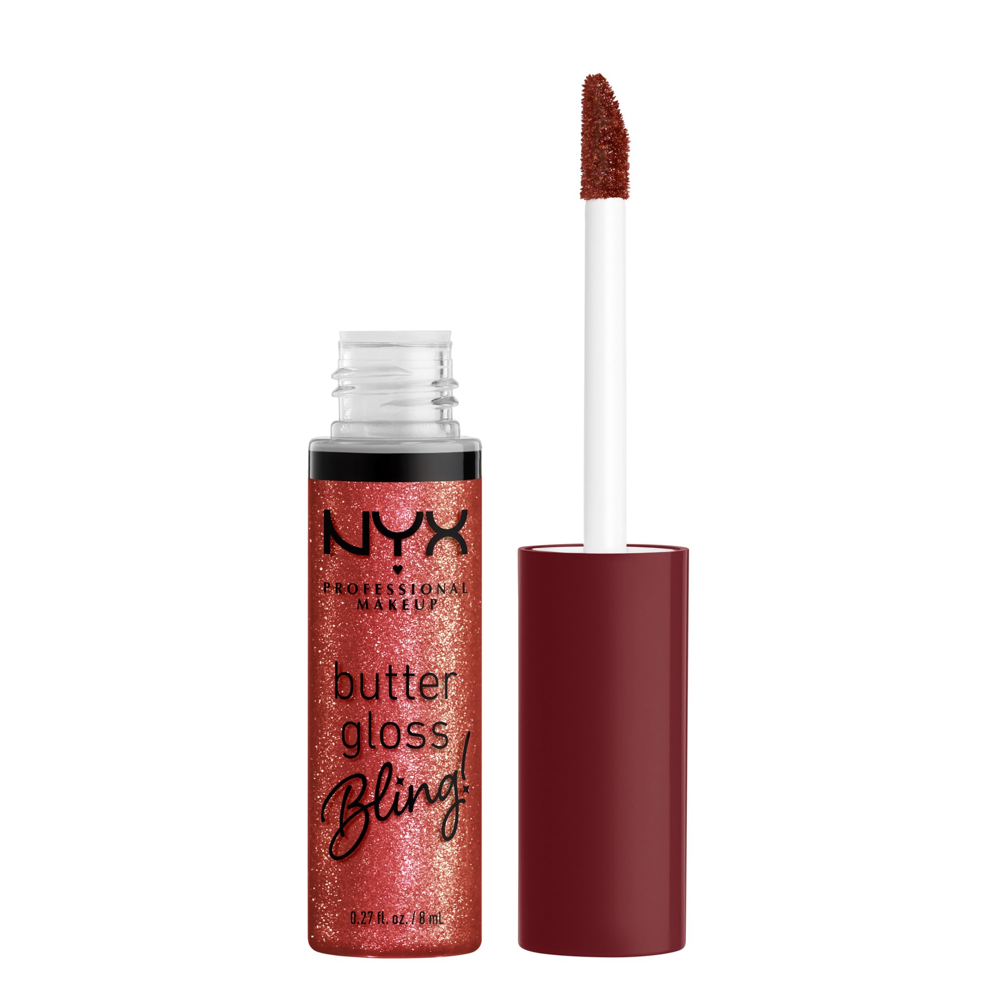 NYX PROFESSIONAL MAKEUP Butter Gloss Bling Lip Gloss, Non Sticky and Shiny Vegan Lip Makeup