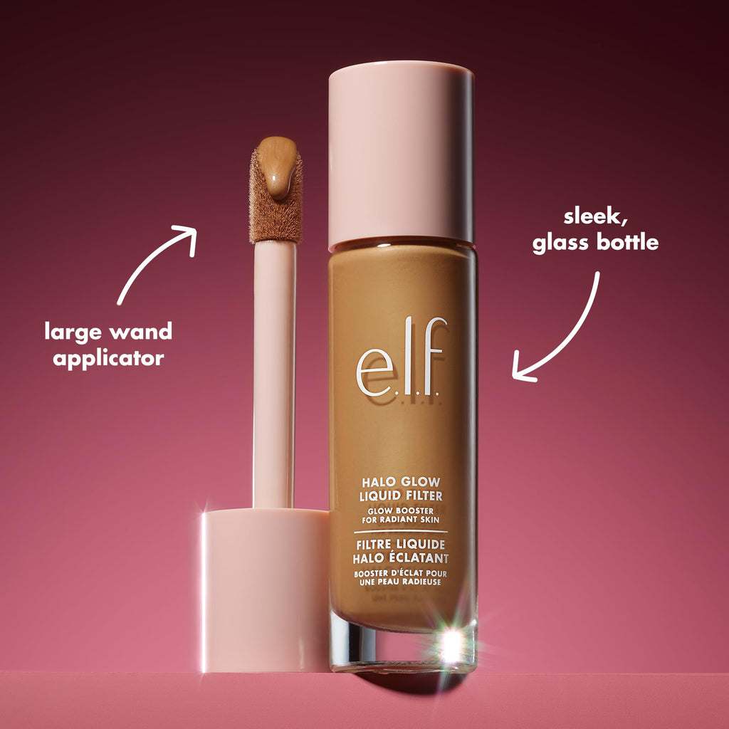 e.l.f. Halo Glow Liquid Filter, Complexion Booster For A Glowing, Soft-Focus Look, Infused With Hyaluronic Acid, Vegan & Cruelty-Free