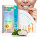 CALLSMILE Whitening Strips for Sensitive Teeth: 16 Treatments Gentle Whitening | Enamel-Safe | Deep Stains Removal | Non-Slip Dry Strips Daily Oral Care, Mint Sea Salt