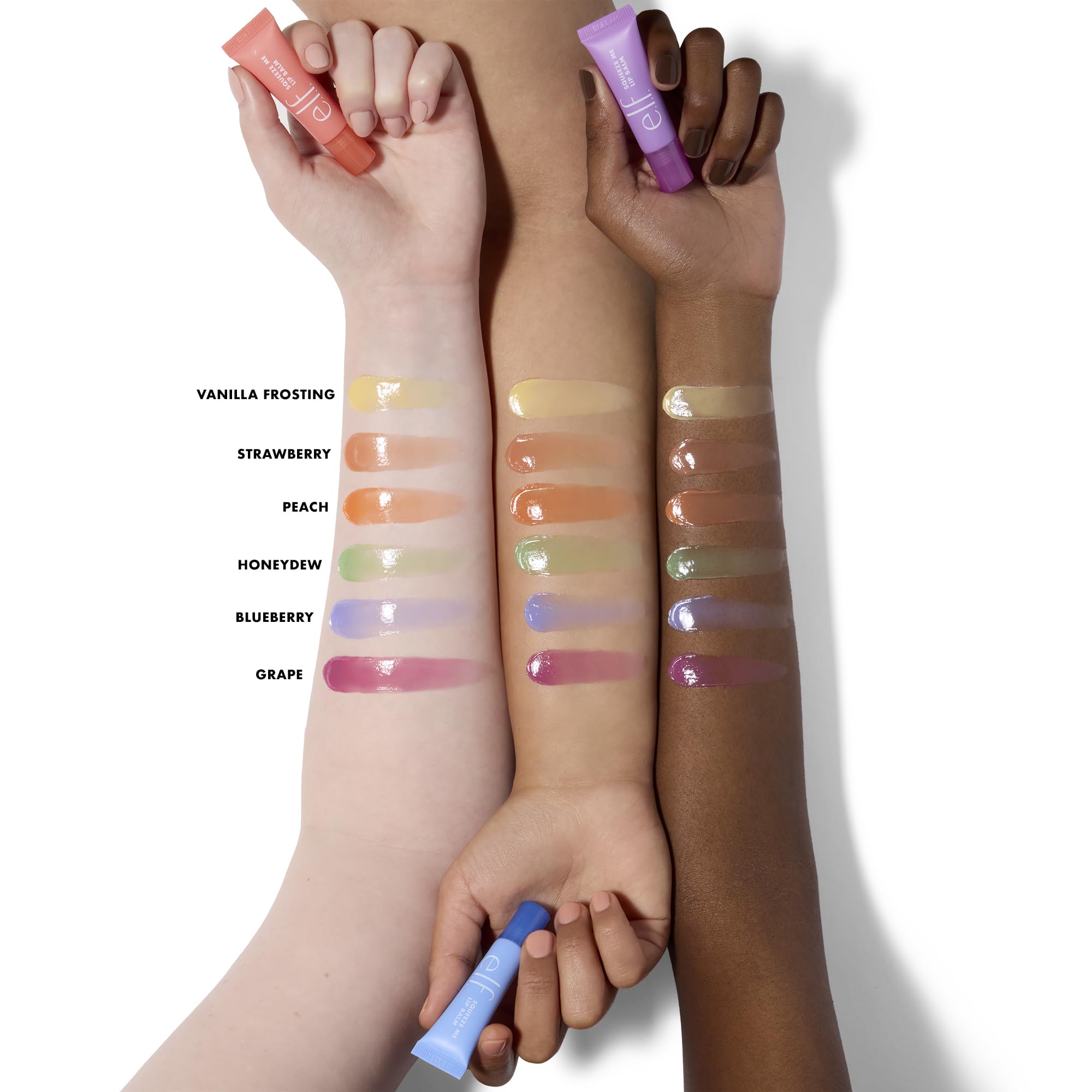 e.l.f. Squeeze Me Lip Balm, Moisturizing Lip Balm For A Sheer Tint Of Color, Infused With Hyaluronic Acid, Vegan & Cruelty-free