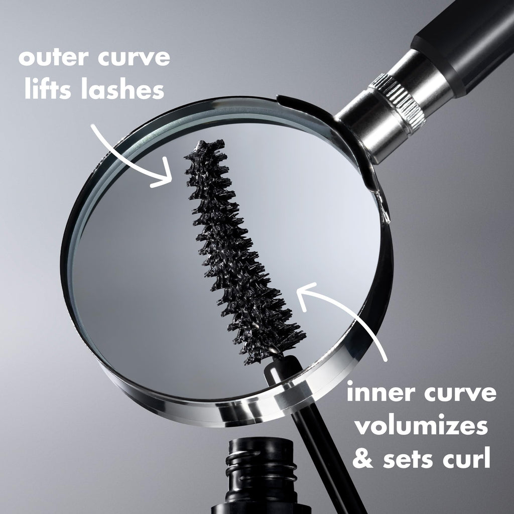 e.l.f. Incredi-Curl Mascara, Volumizing Mascara For A Bold, Lasting, Lifted Curl, Smudge-Resistant Formula, Vegan & Cruelty-Free, Dark Brown