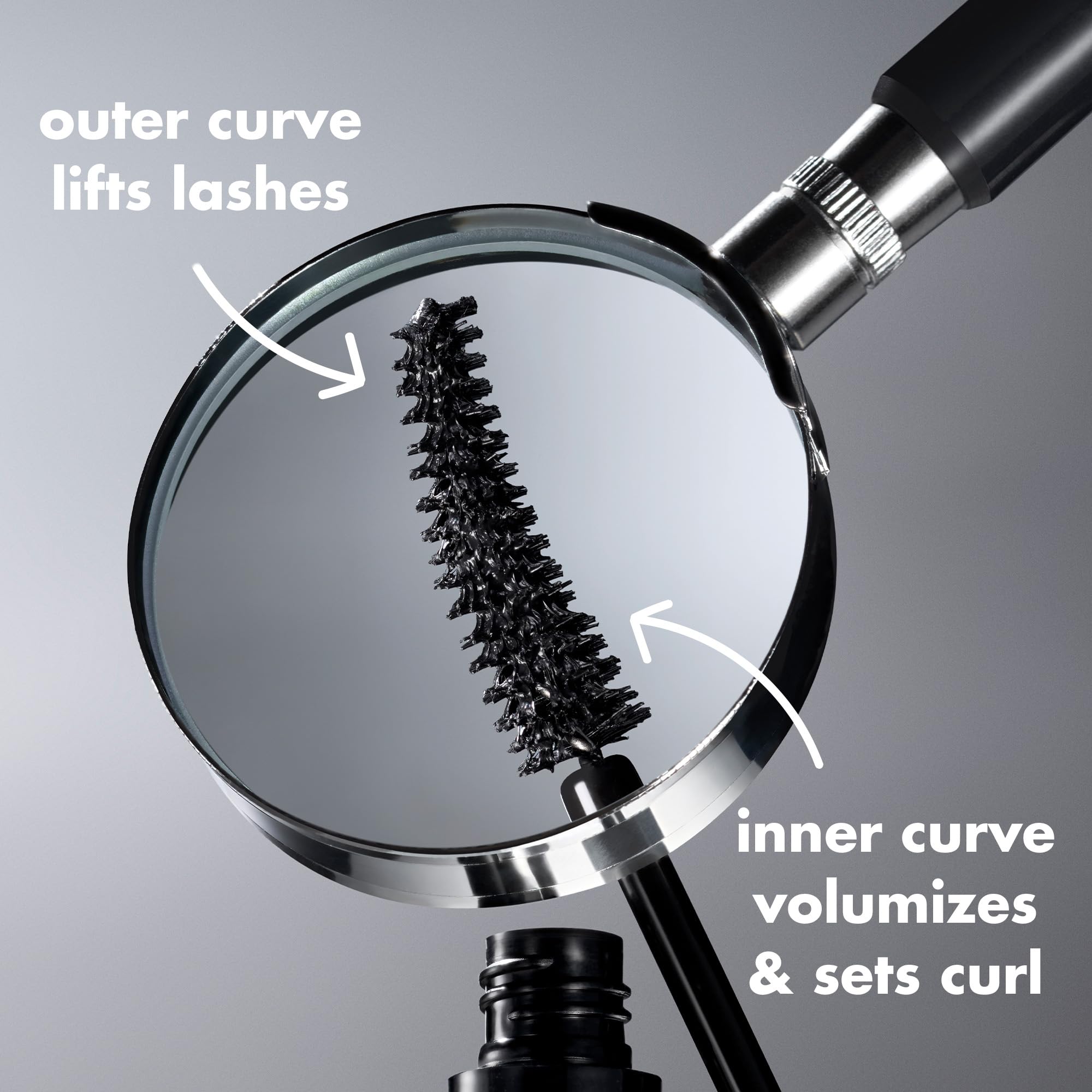 e.l.f. Incredi-Curl Mascara, Volumizing Mascara For A Bold, Lasting, Lifted Curl, Smudge-Resistant Formula, Vegan & Cruelty-Free, Dark Brown