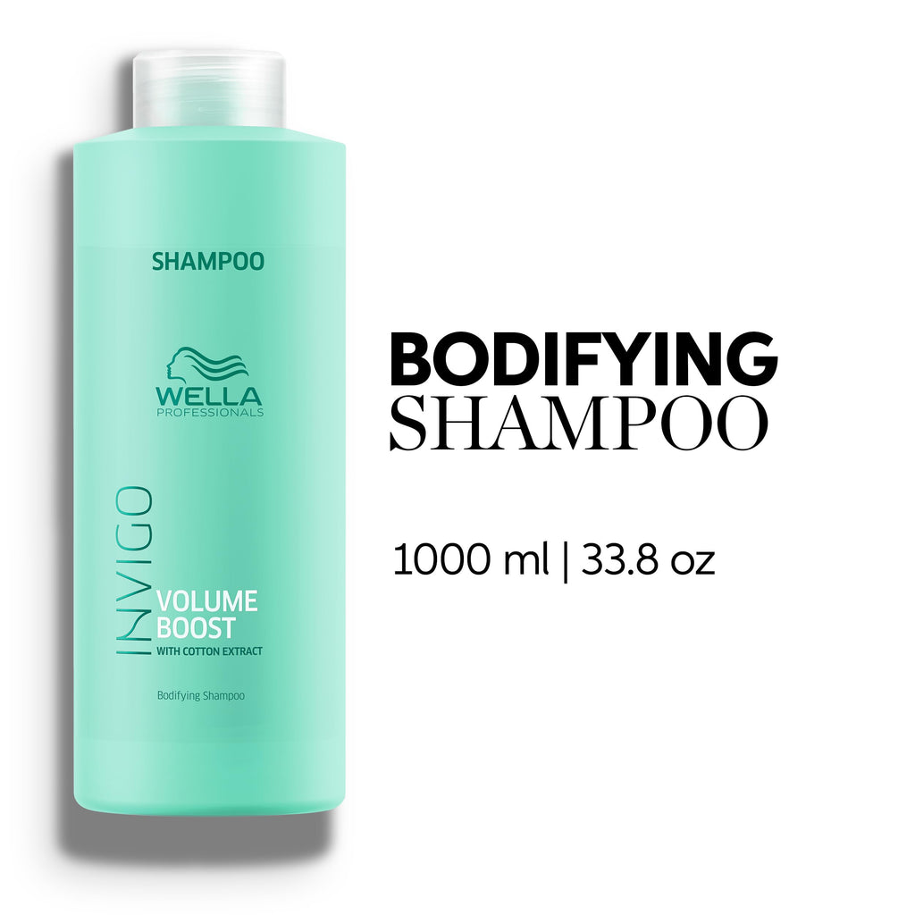 Wella Professionals Invigo Volume Boost Bodifying Shampoo | Added Volume for Fine Hair | 33.8 Fl Oz