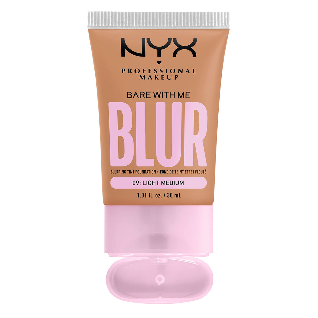 NYX PROFESSIONAL MAKEUP Bare With Me Blur Skin Tint Foundation Make Up with Matcha, Glycerin & Niacinamide