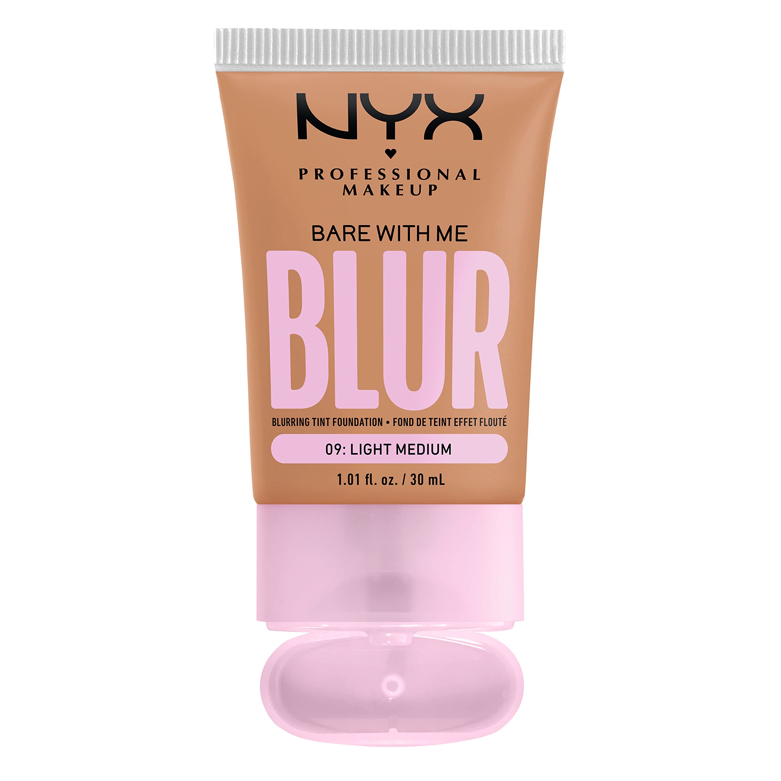 NYX PROFESSIONAL MAKEUP Bare With Me Blur Skin Tint Foundation Make Up with Matcha, Glycerin & Niacinamide