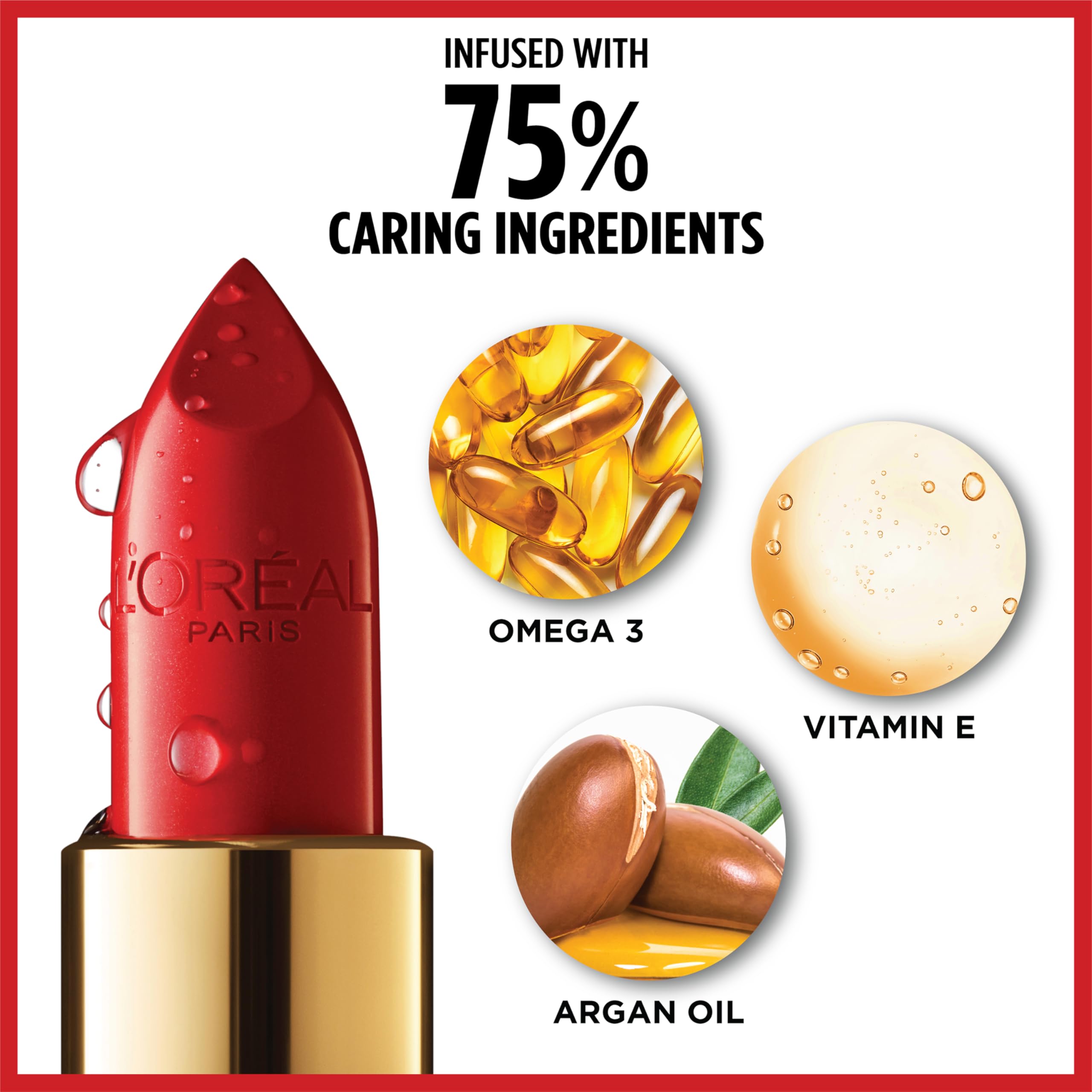 L'Oreal Paris Colour Riche Original Creamy, Hydrating Satin Lipstick with Argan Oil and Vitamin E, Everbloom , 1 Count