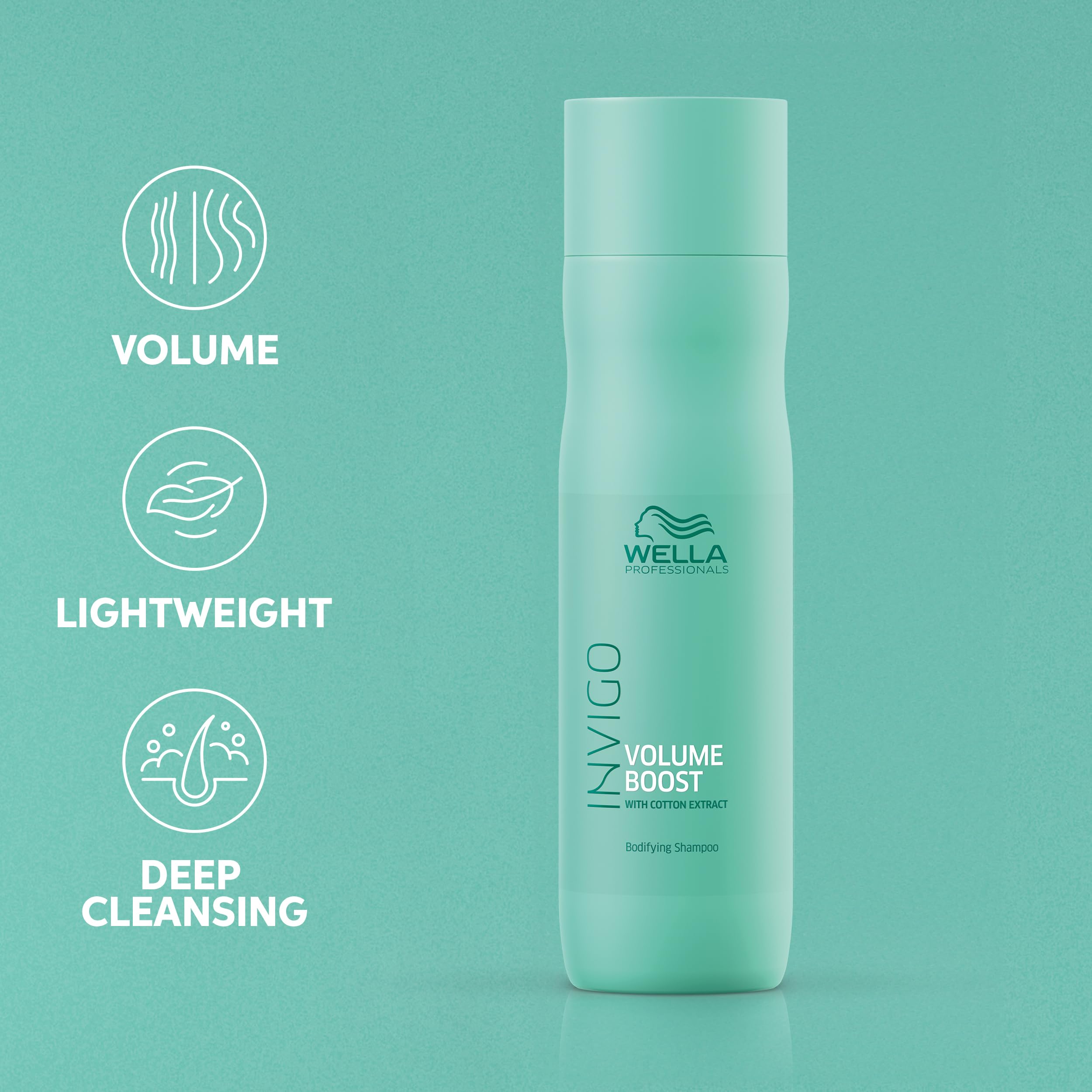 Wella Professionals Invigo Volume Boost Bodifying Shampoo | Added Volume for Fine Hair | 33.8 Fl Oz