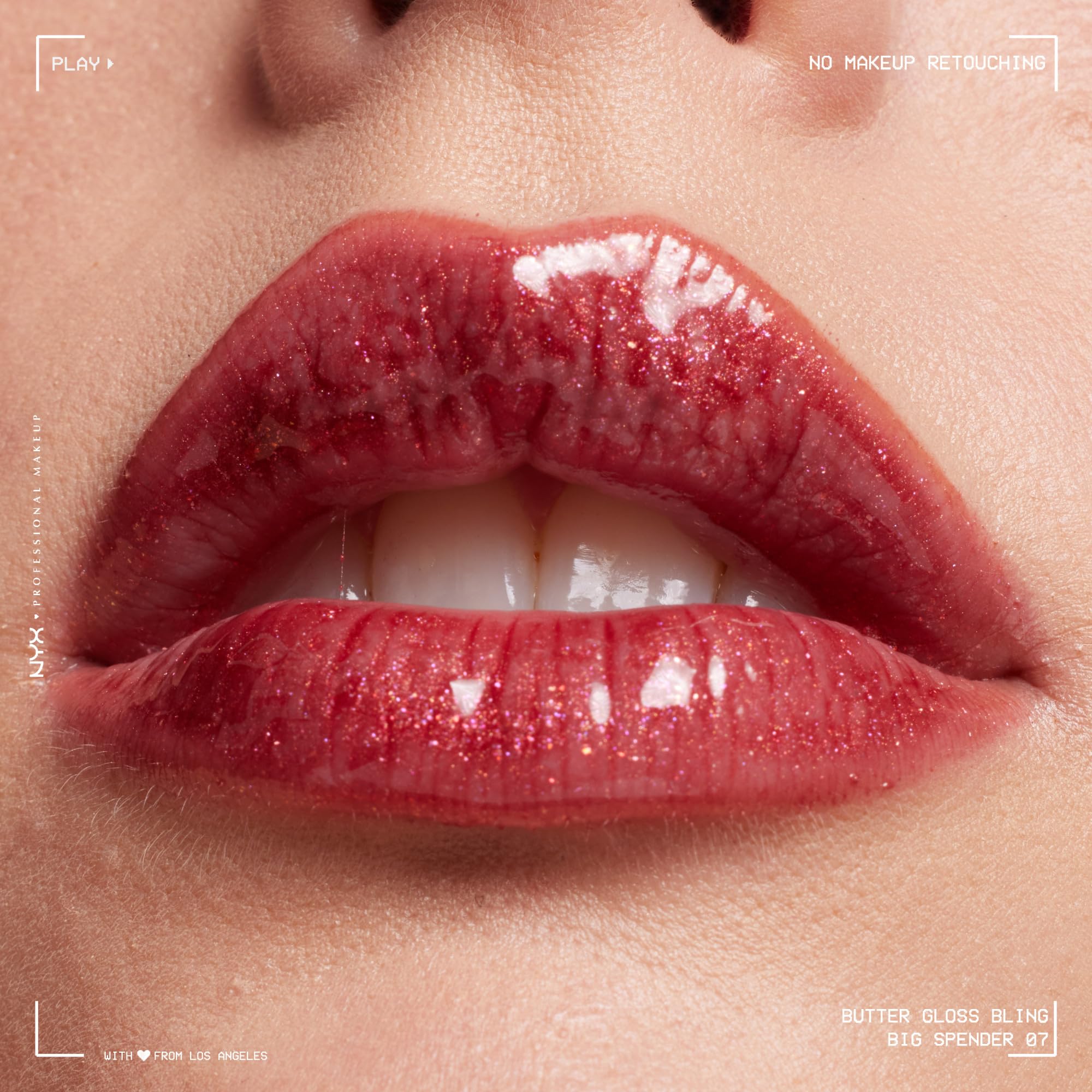 NYX PROFESSIONAL MAKEUP Butter Gloss Bling Lip Gloss, Non Sticky and Shiny Vegan Lip Makeup