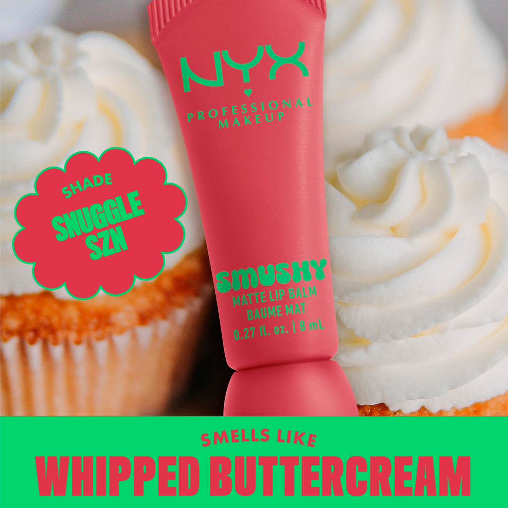 NYX PROFESSIONAL MAKEUP Smushy Matte Lip Balm, Tinted Lip Moisturizer with Soft, Matte Finish