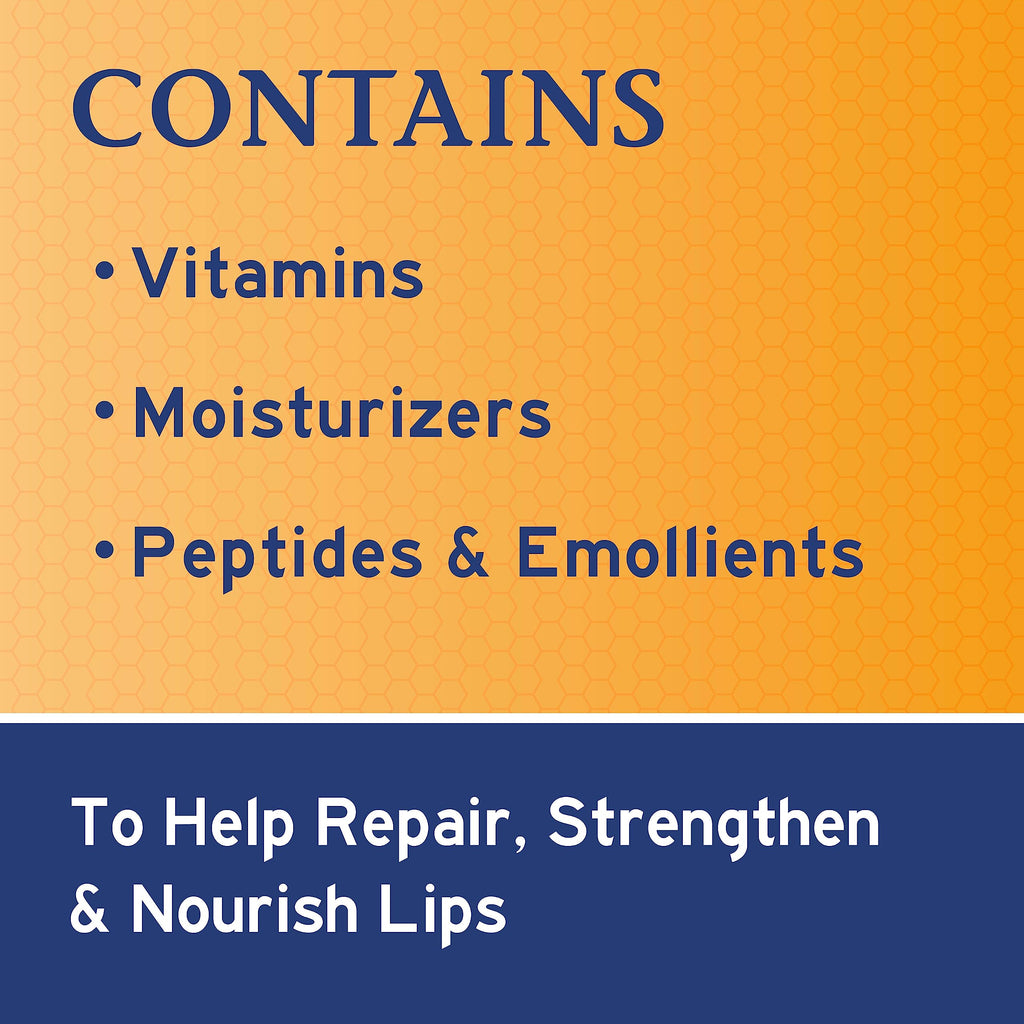 NEOSPORIN Lip Health Overnight Renewal Therapy White Petrolatum Lip Protectant, Nourishing Night Moisturizer to Repair Dry & Cracked Lips, Prevent & Protect Chapped Lips, 0.27 oz
