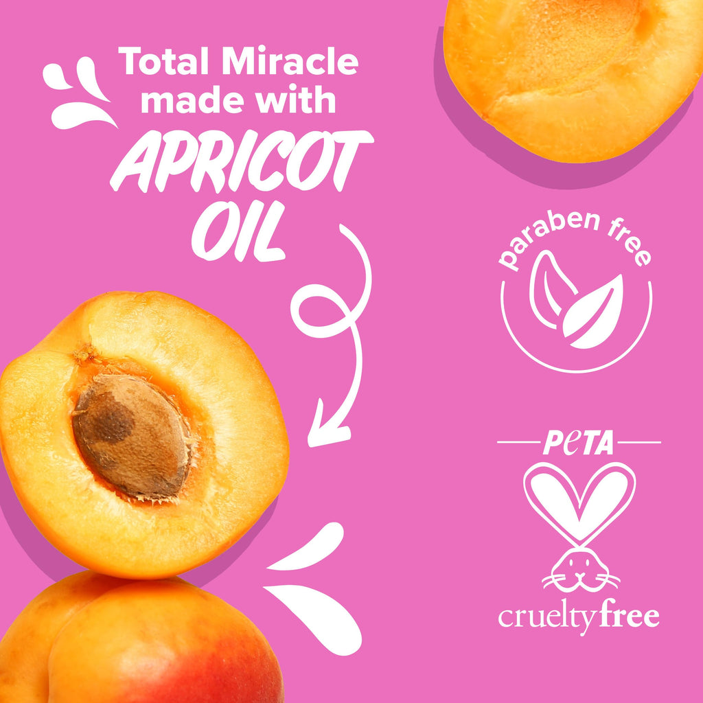 Aussie Total Miracle Hair Care Bundle: Shampoo, Conditioner, and 3 Minute Deep Treatment with Apricot & Macadamia Oil, Paraben-Free for Damaged Hair, 26.2 & 8 Fl Oz