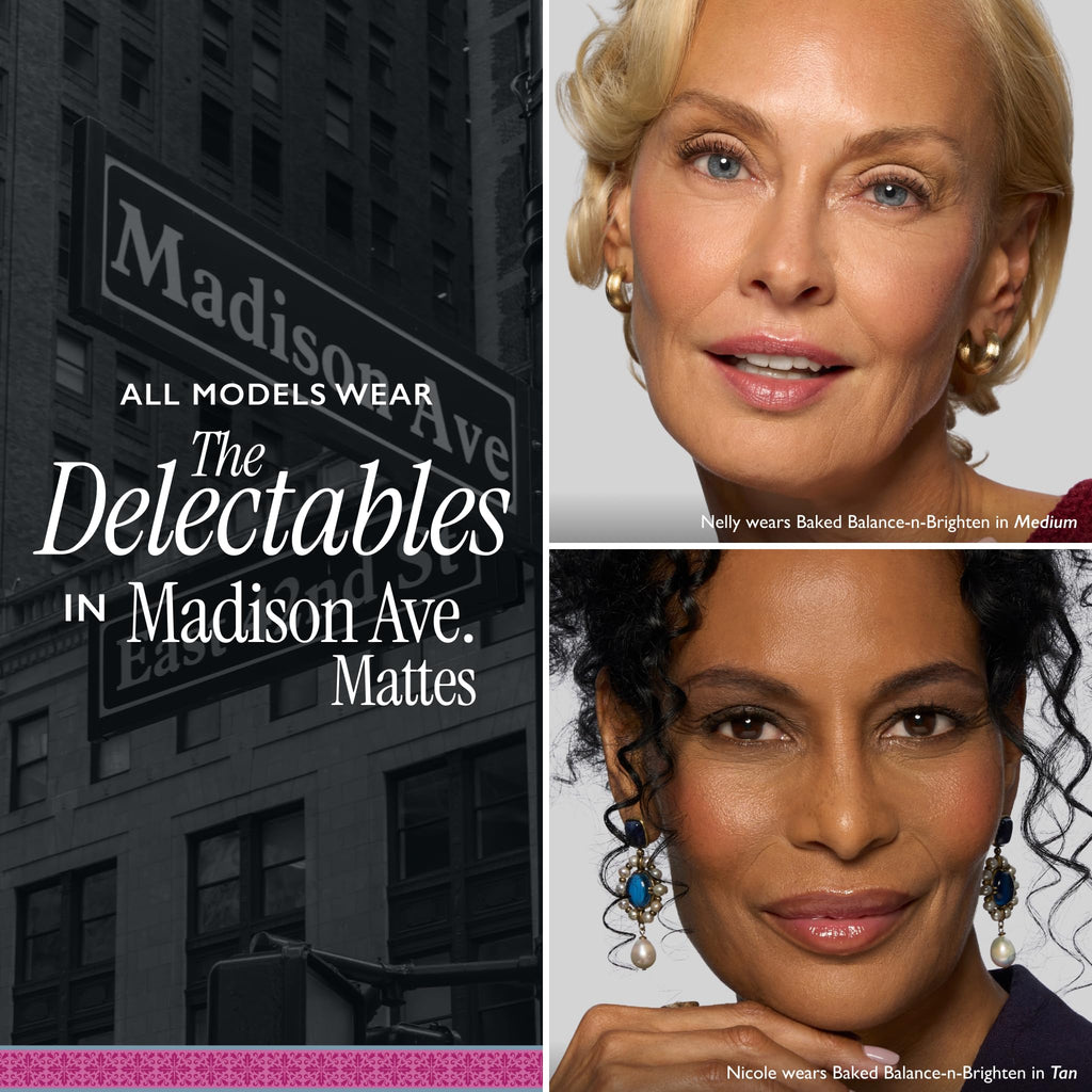 LAURA GELLER NEW YORK The Delectables Madison Ave Mattes Eyeshadow Palette - Includes 14 Matte-Finish Baked Eyeshadows in Stunning Neutral Shades - Long-Lasting Creamy Eyeshadows for Everyday