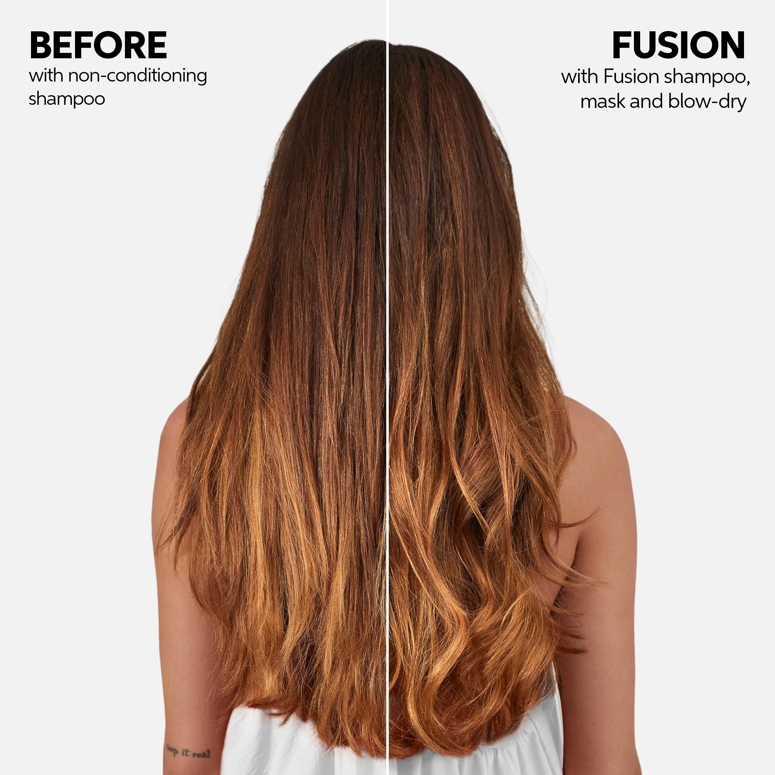 Wella Professionals Fusion Intense Repair Shampoo + Conditioner Set, For Damaged Hair, Hair Repair, Anti Breakage