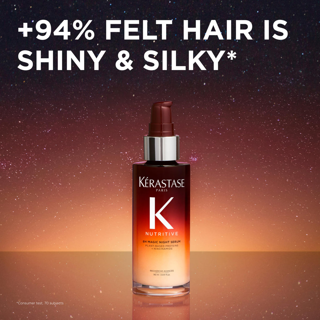 Kerastase Nutritive 8H Magic Night Serum - Overnight Treatment for Dry Hair, Enhances Shine, With Plant-Based Proteins