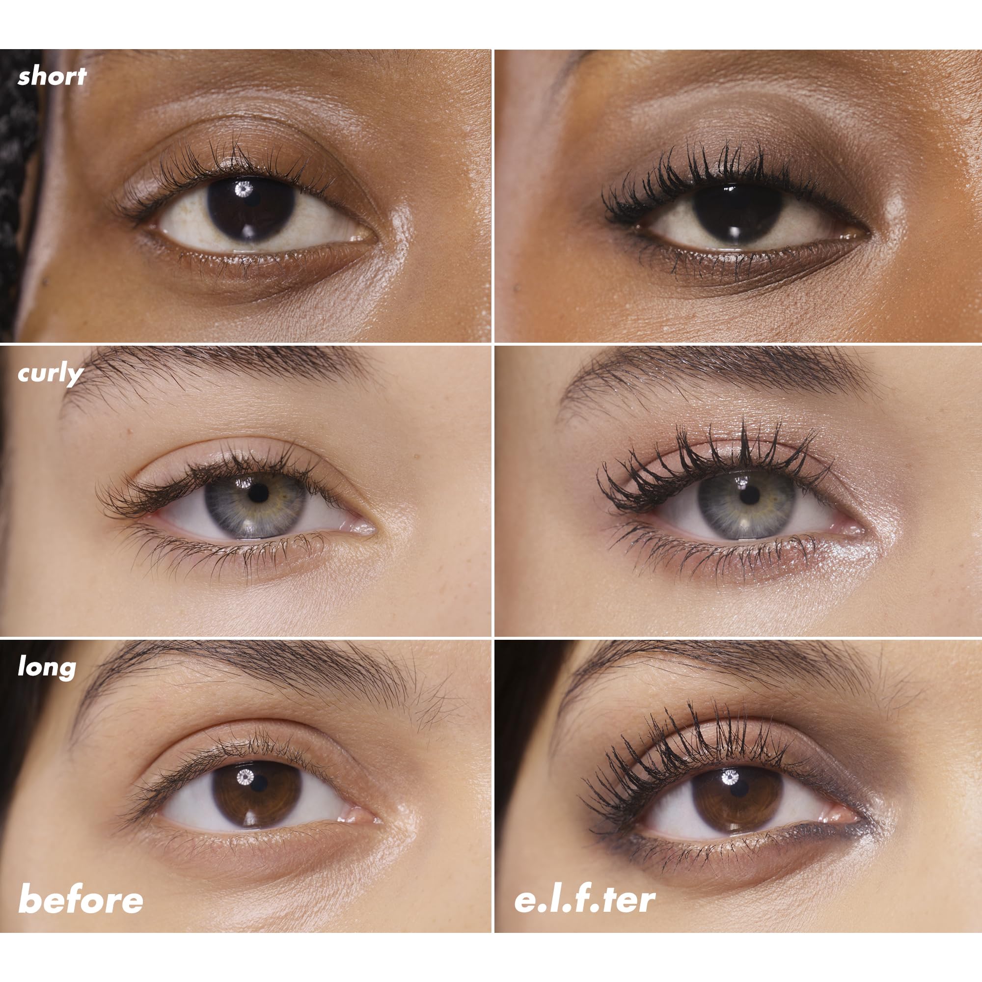 e.l.f. Incredi-Curl Mascara, Volumizing Mascara For A Bold, Lasting, Lifted Curl, Smudge-Resistant Formula, Vegan & Cruelty-Free, Dark Brown