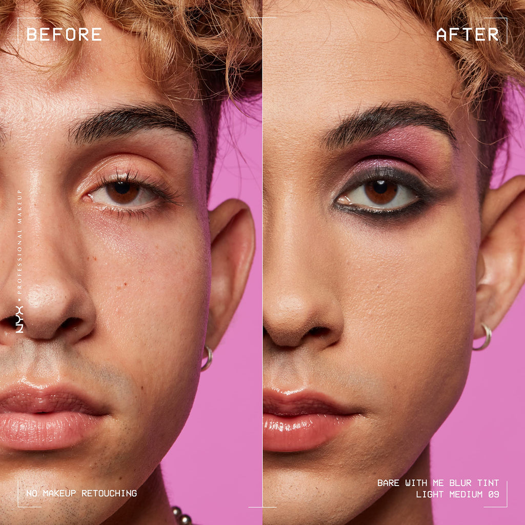 NYX PROFESSIONAL MAKEUP Bare With Me Blur Skin Tint Foundation Make Up with Matcha, Glycerin & Niacinamide