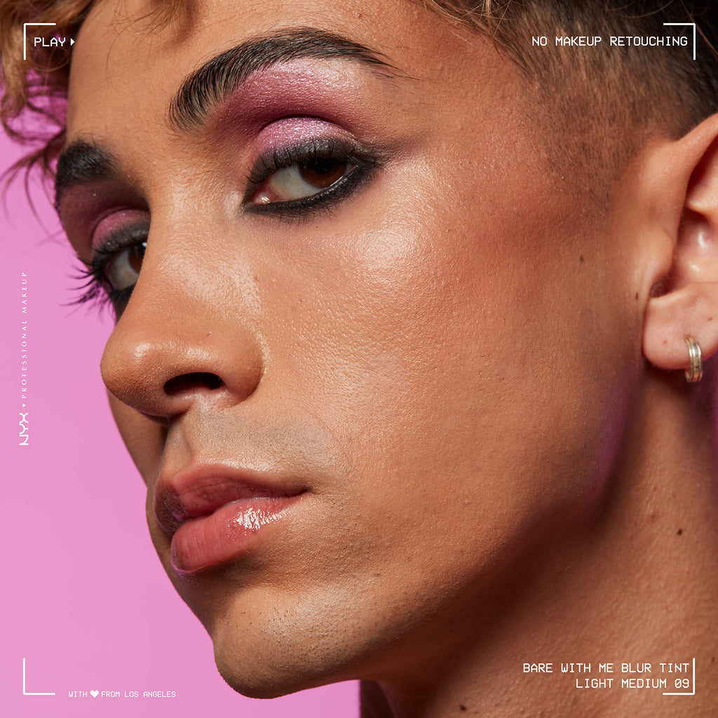 NYX PROFESSIONAL MAKEUP Bare With Me Blur Skin Tint Foundation Make Up with Matcha, Glycerin & Niacinamide